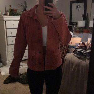 salmon corduroy jacket